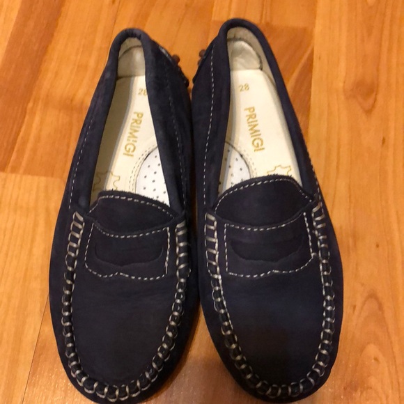 Boys Navy suede loafers - Picture 3 of 3